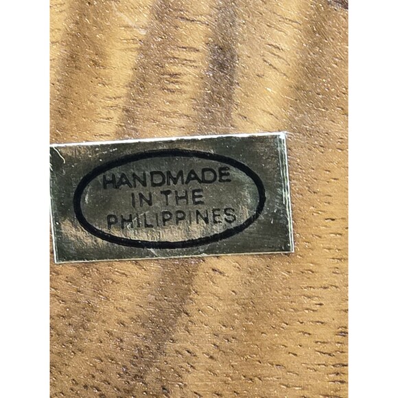 Square Serving Plate Made in Phillipines Acaciaware Wood - 8.25" - Picture 3 of 5